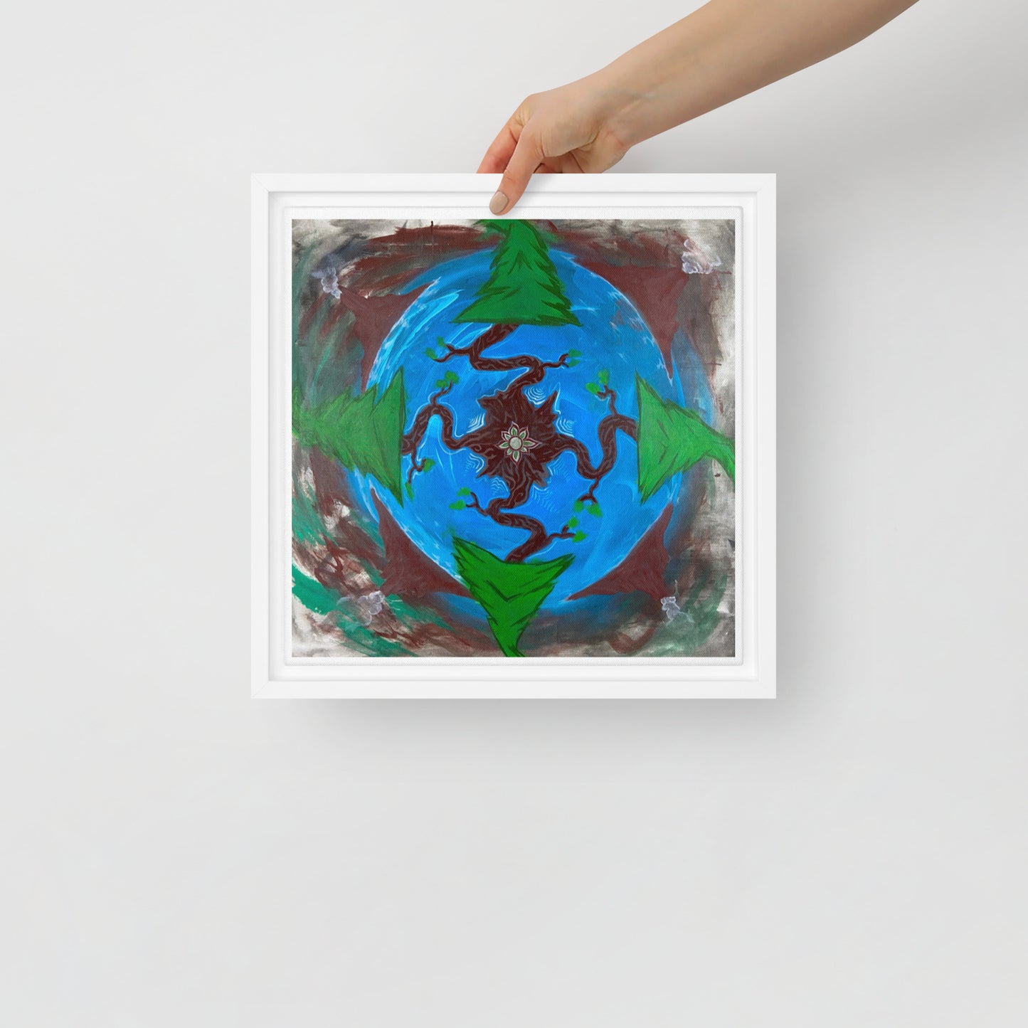 Earth by Tyler Bentley | Framed canvas