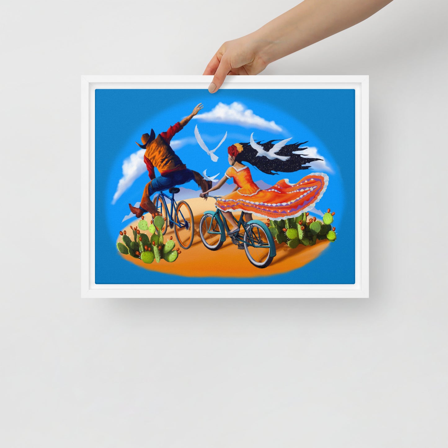 Epic Ride Duo Mural by Joe Pagac | Framed canvas