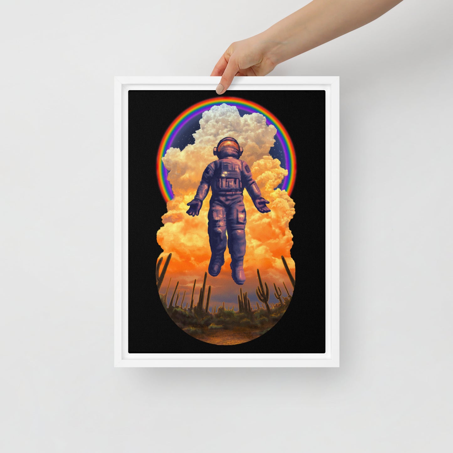 Spaceman Mural by Joe Pagac | Framed canvas