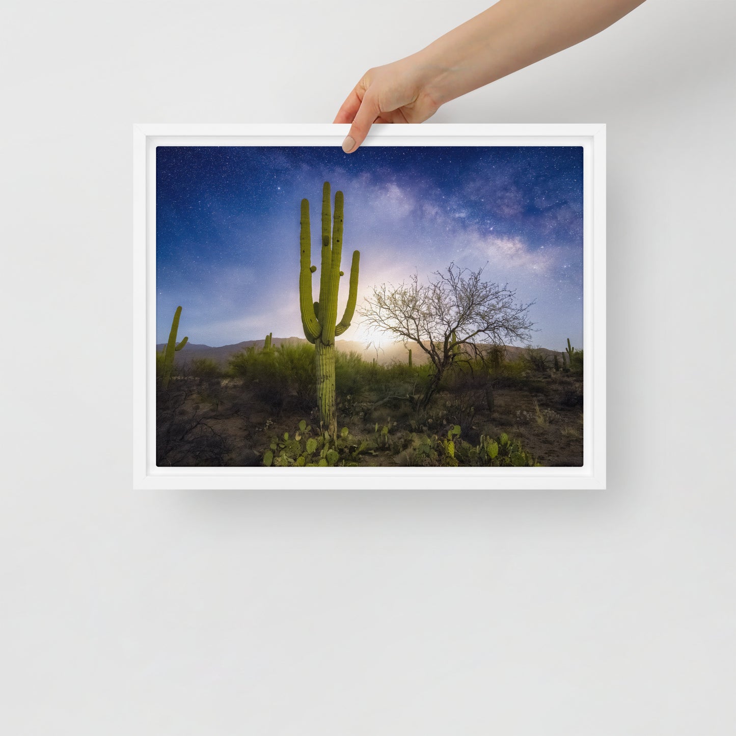 Milkyway Moonrise by Sean Parker Photography | Framed canvas