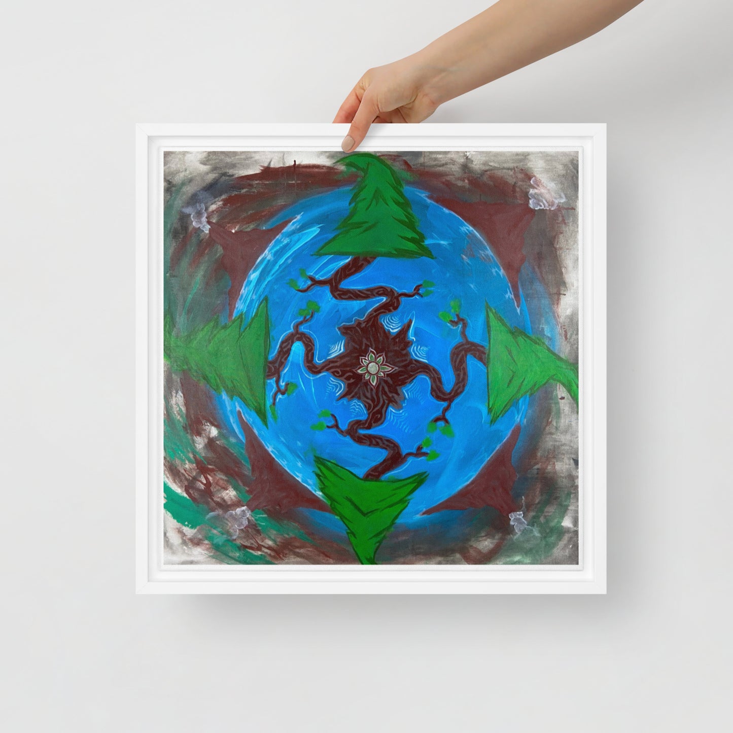 Earth by Tyler Bentley | Framed canvas