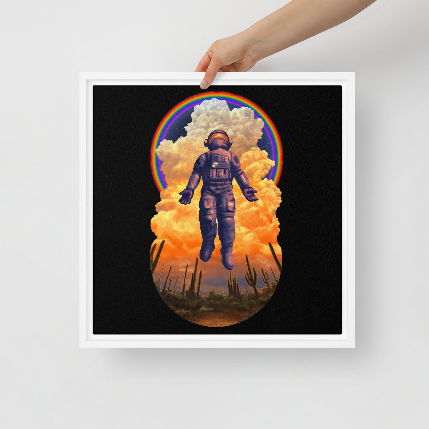 Spaceman Mural by Joe Pagac | Framed canvas