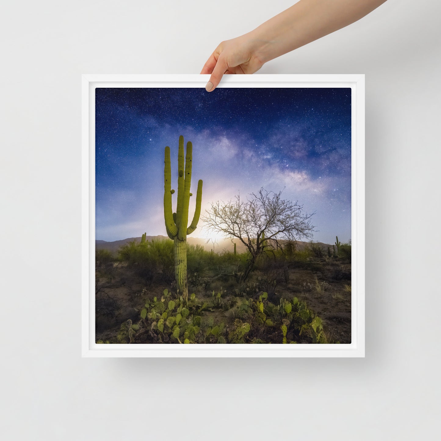 Milkyway Moonrise by Sean Parker Photography | Framed canvas