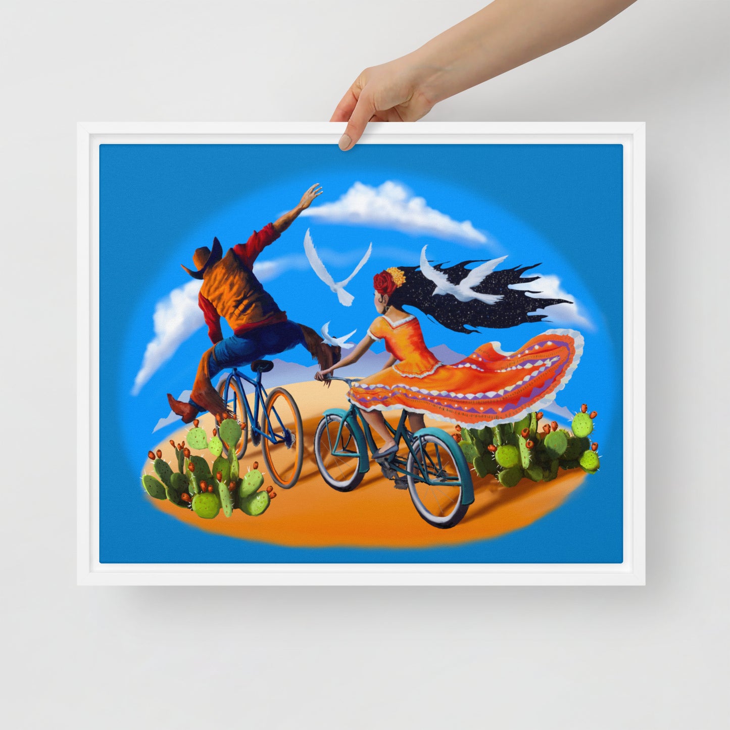 Epic Ride Duo Mural by Joe Pagac | Framed canvas