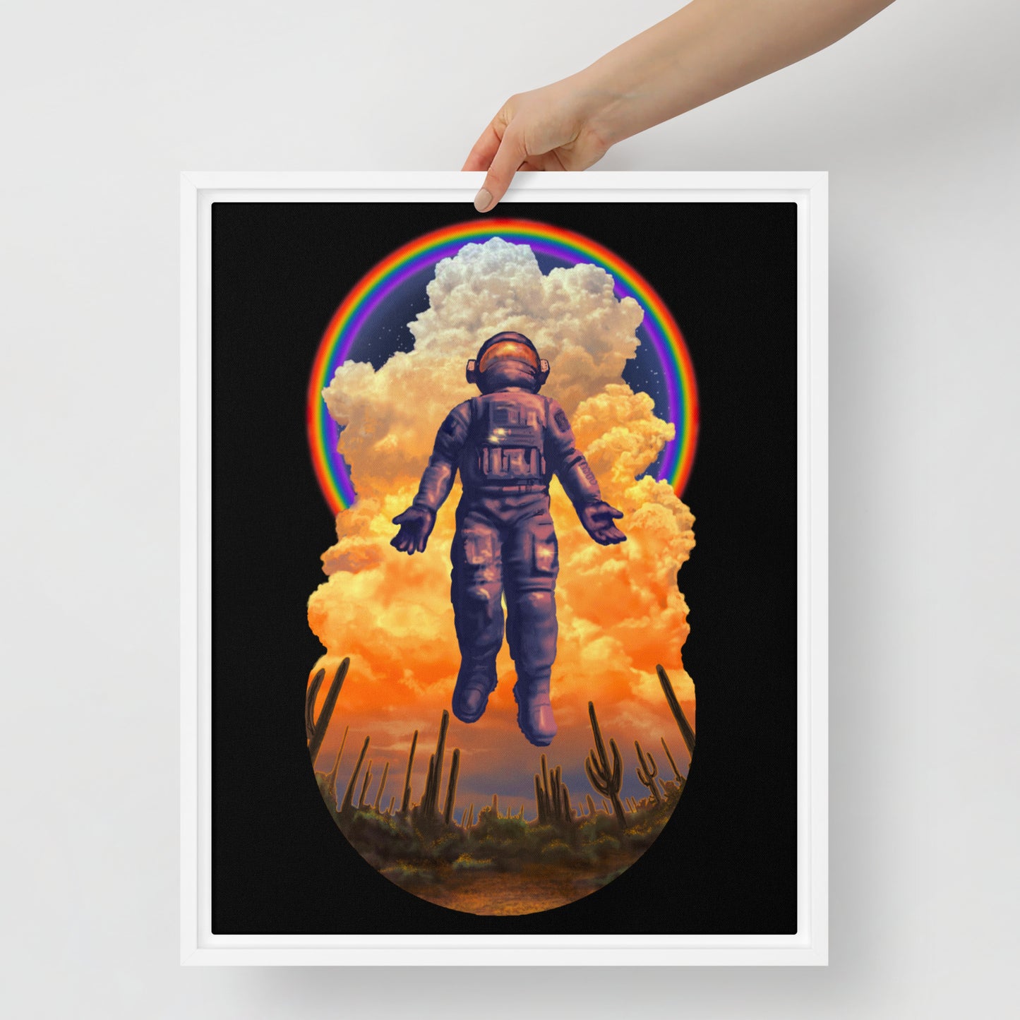 Spaceman Mural by Joe Pagac | Framed canvas