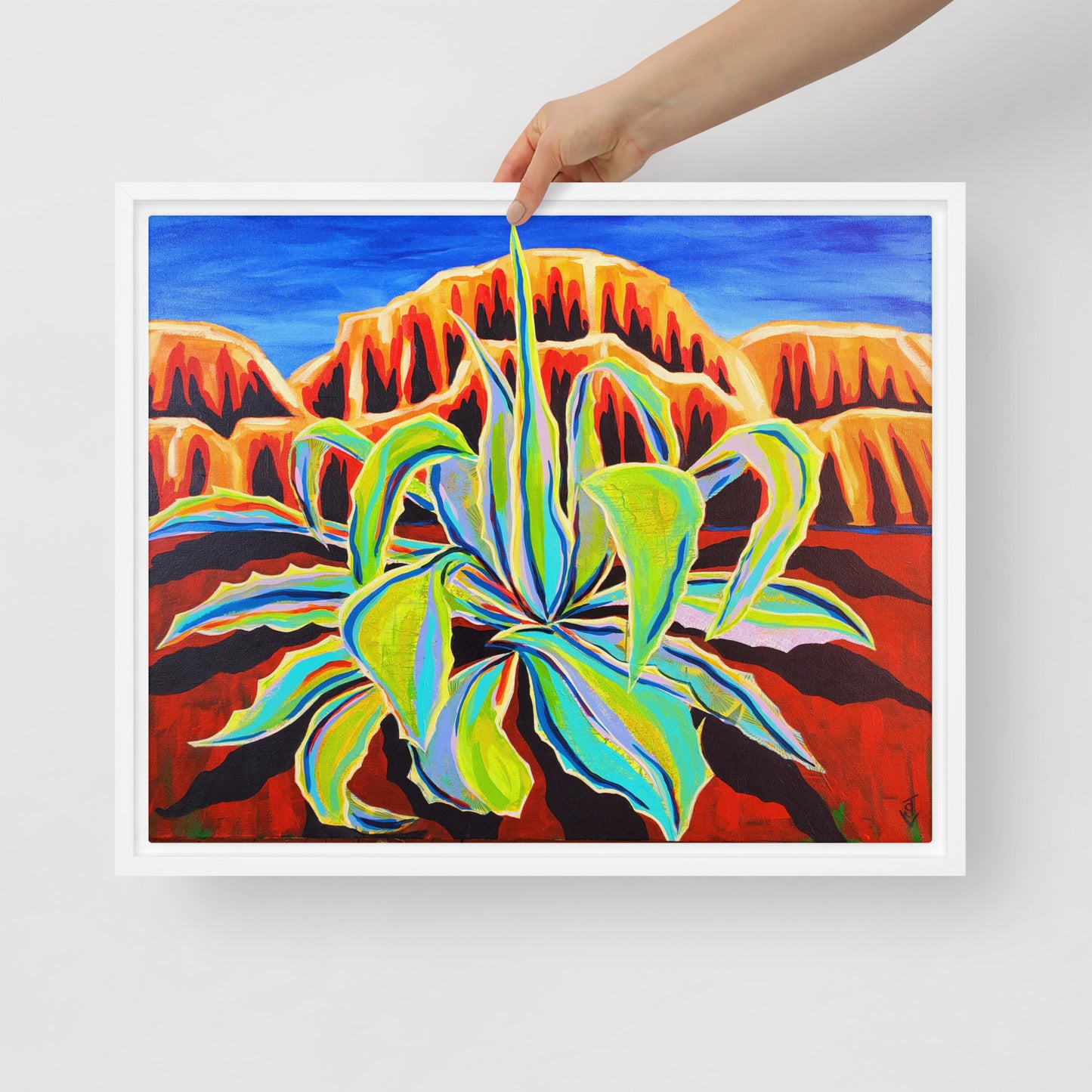 Agave by Suzanne Villella | Framed canvas