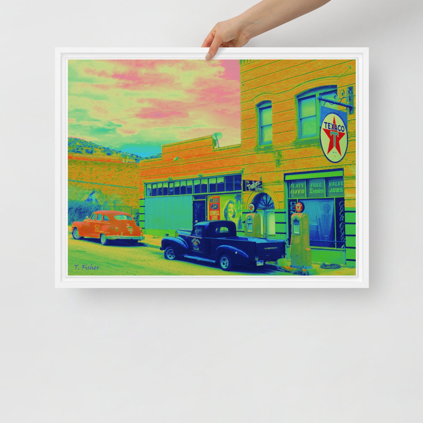 Texaco by Tom Fisher Photography | Framed canvas