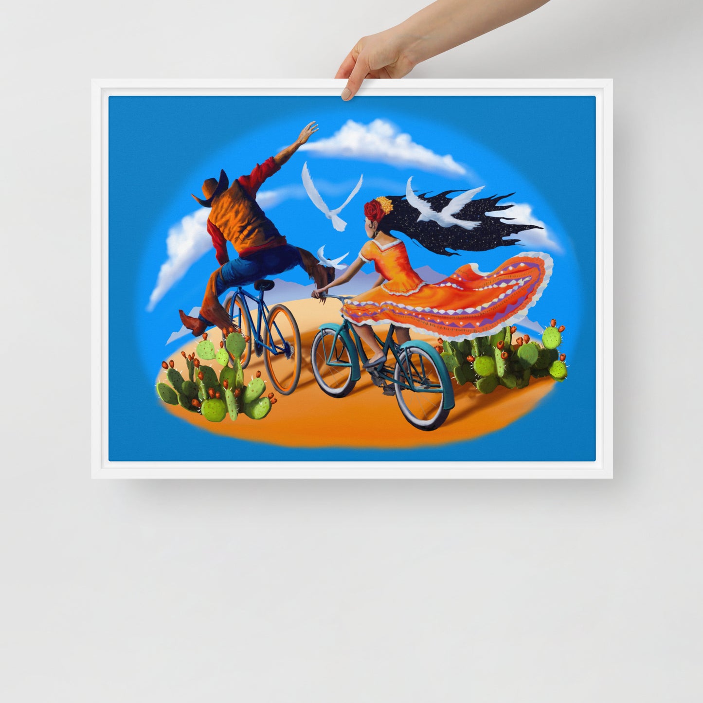 Epic Ride Duo Mural by Joe Pagac | Framed canvas