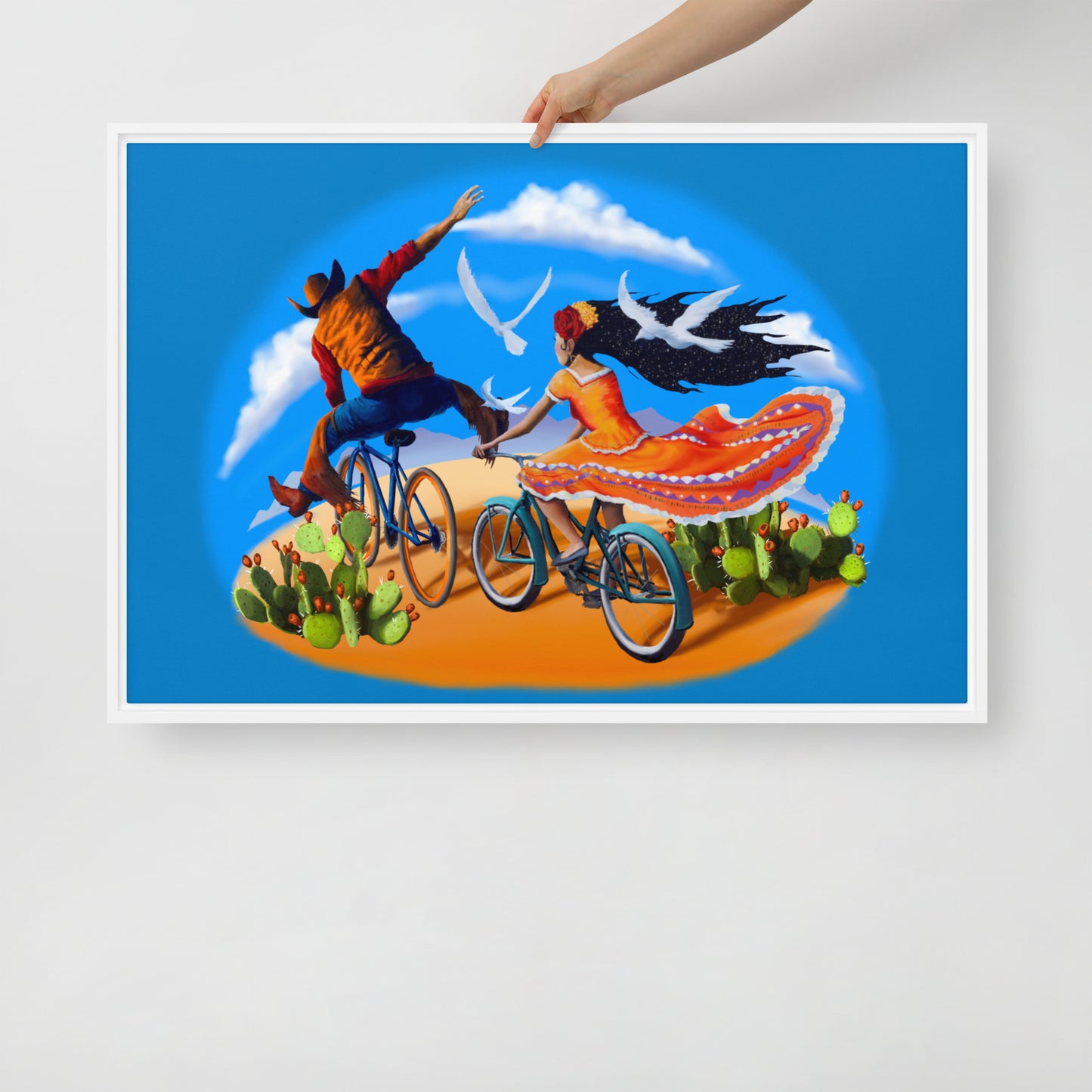 Epic Ride Duo Mural by Joe Pagac | Framed canvas