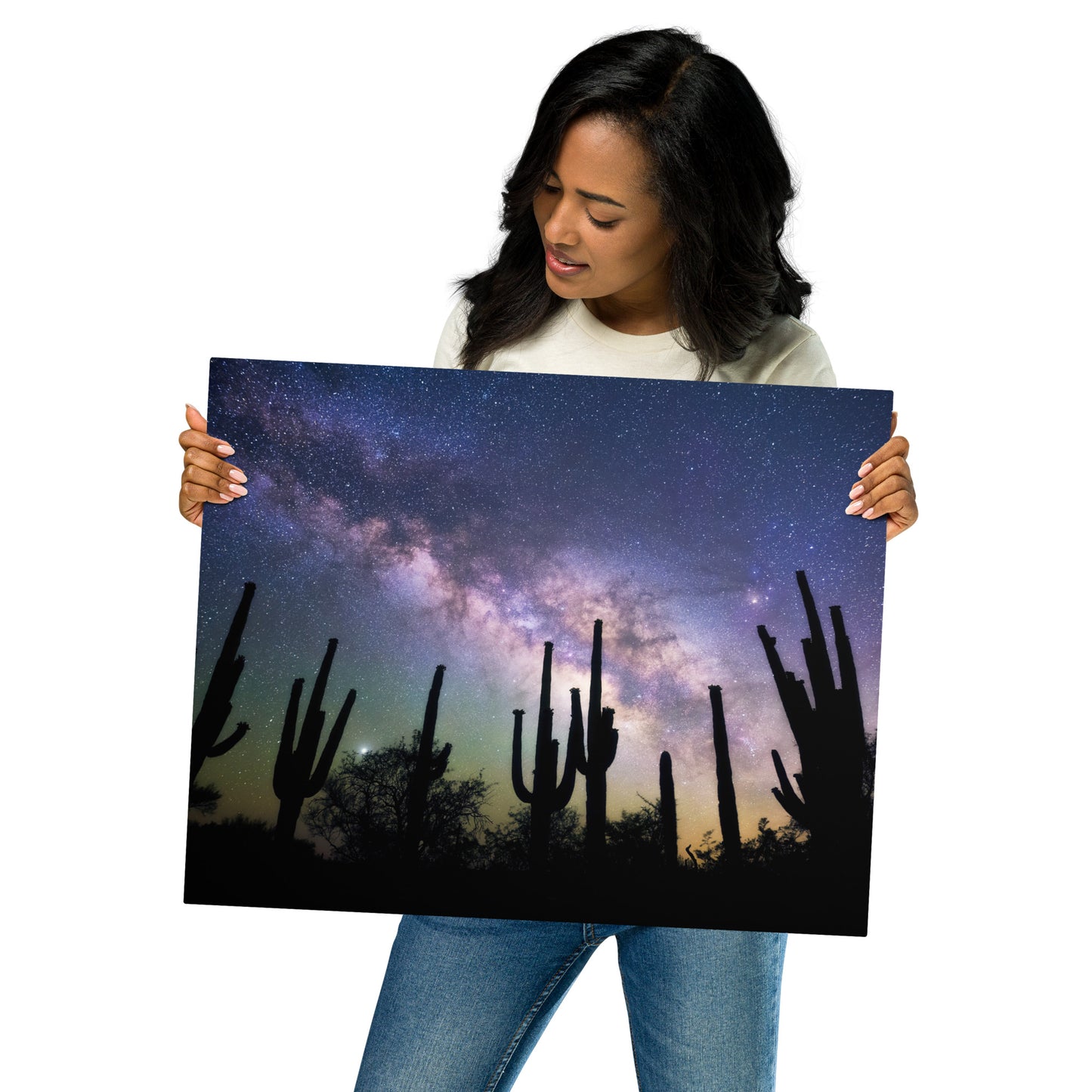 Saguaro Starlight by Sean Parker Photography | Metal prints