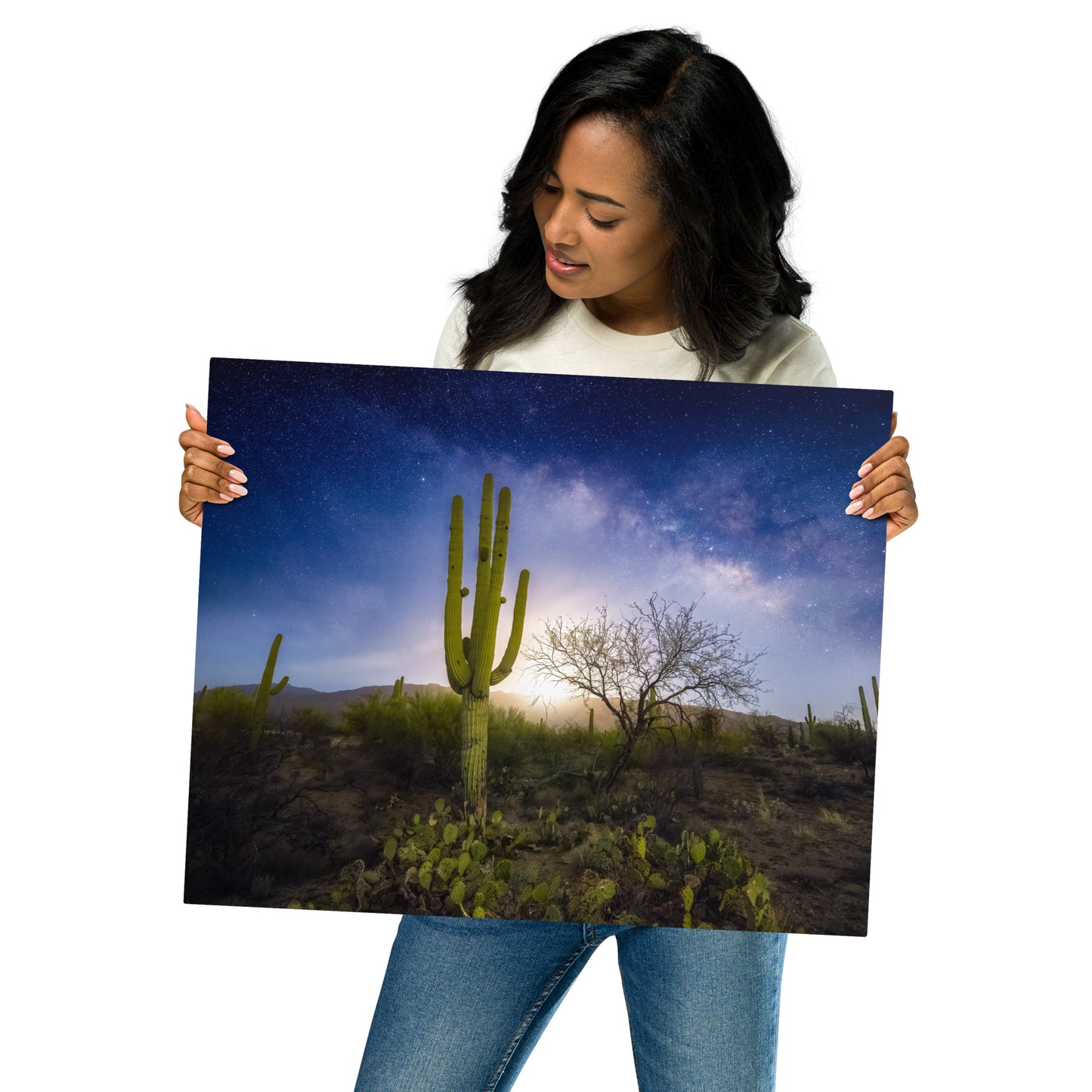 Milkyway Moonrise by Sean Parker Photography | Metal prints