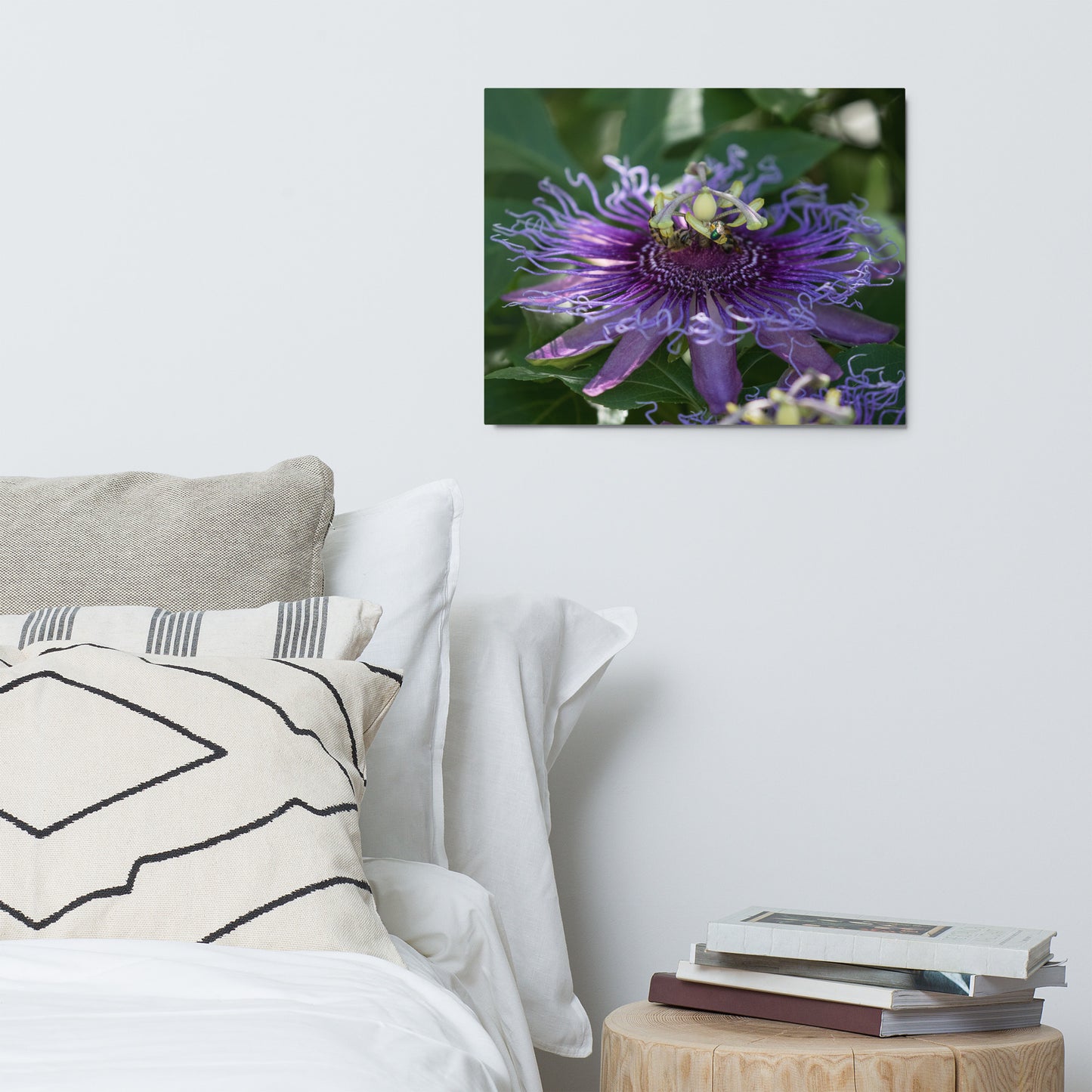 Purple Passion Flower by Leslie Leathers Photography | Metal prints