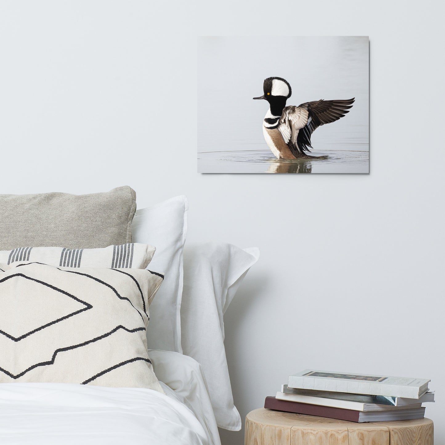 Hooded Merganser by Leslie Leathers Photography | Metal prints