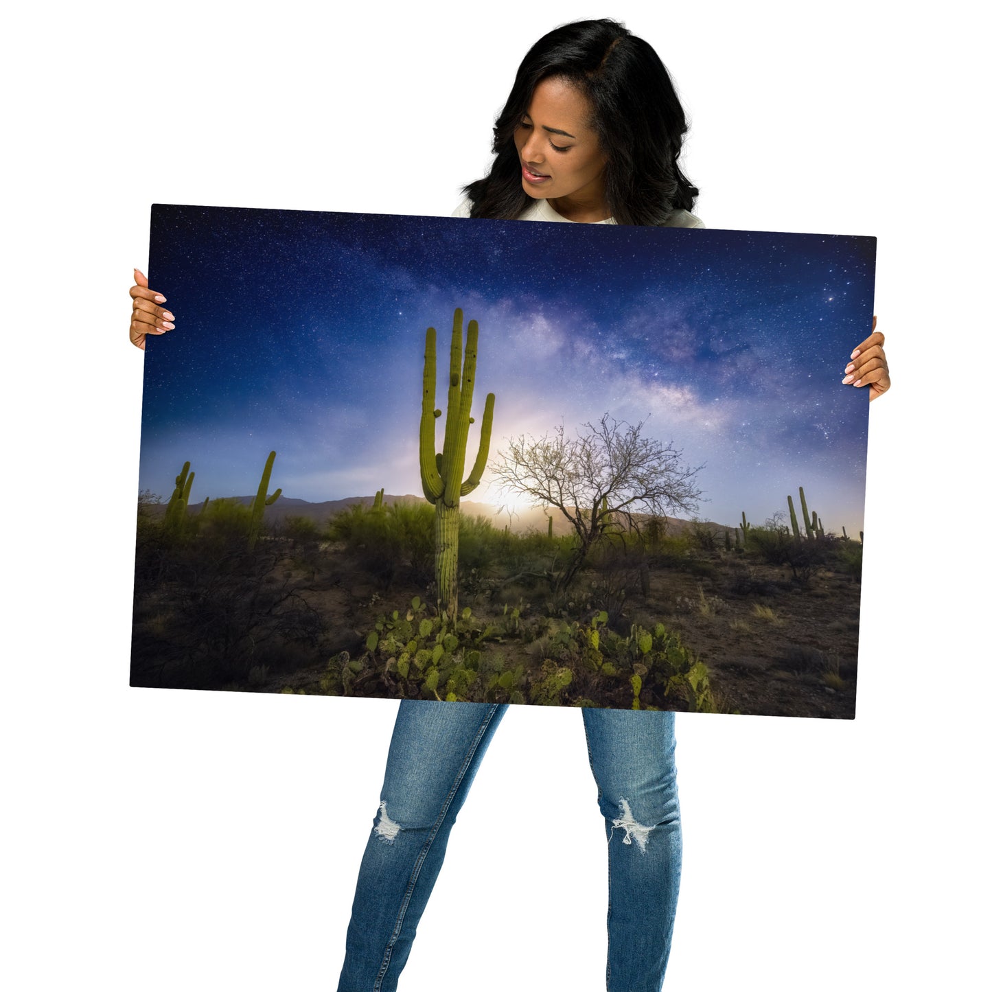 Milkyway Moonrise by Sean Parker Photography | Metal prints