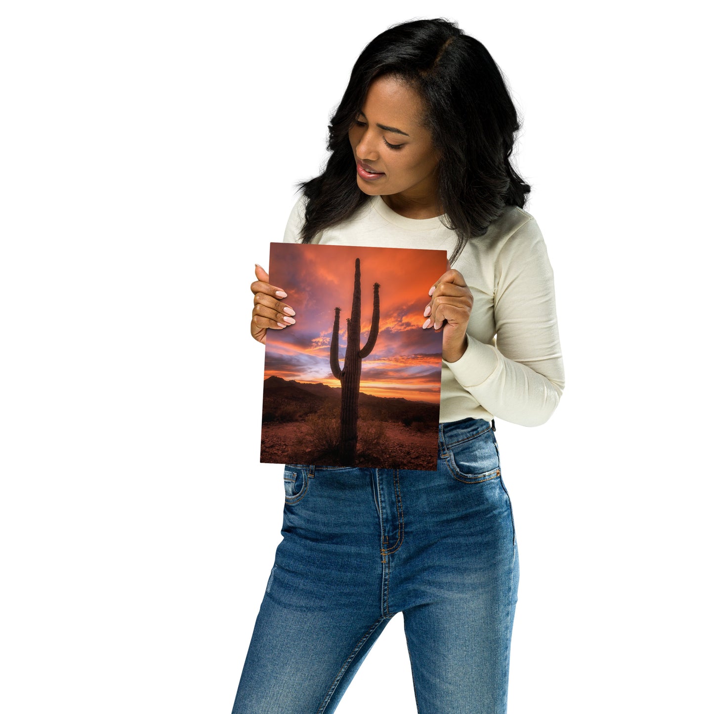 Saguaro Sunset by Sean Parker Photography | Metal prints