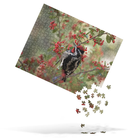 Red Naped Sapsucker by Leslie Leathers Photography | Jigsaw puzzle