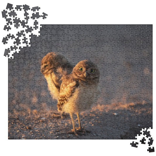 Burrowing Owls Duo by Leslie Leathers Photography | Jigsaw puzzle