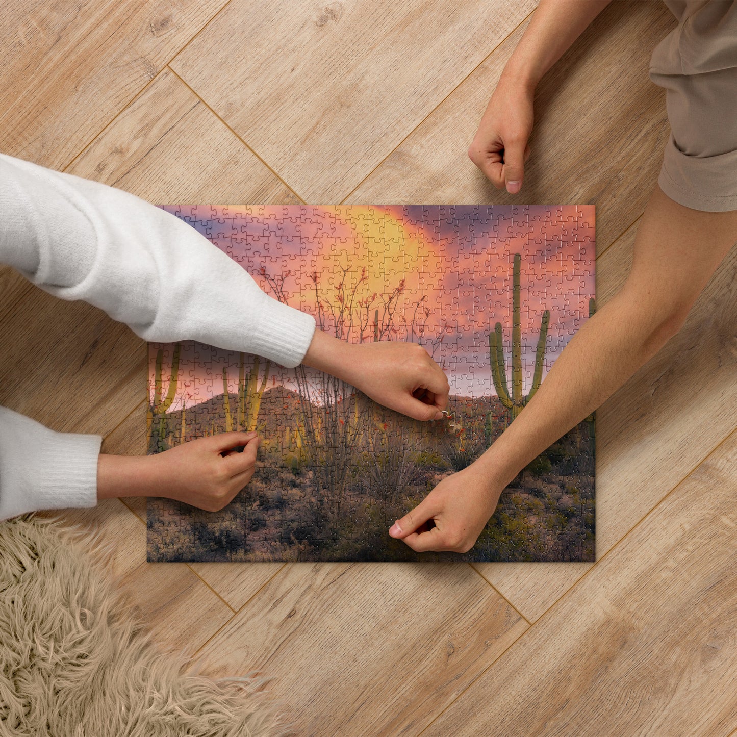 Tucson Mountain Park Sunset by Sean Parker Photography | Jigsaw puzzle