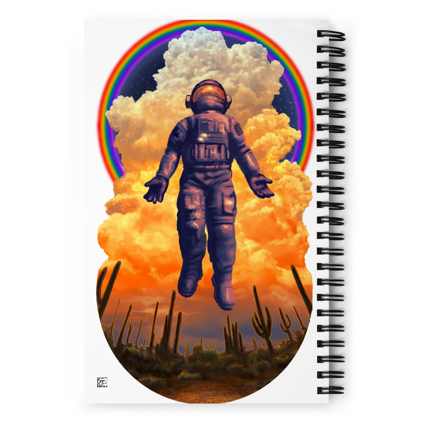 Space Man Mural by Joe Pagac | Spiral notebook