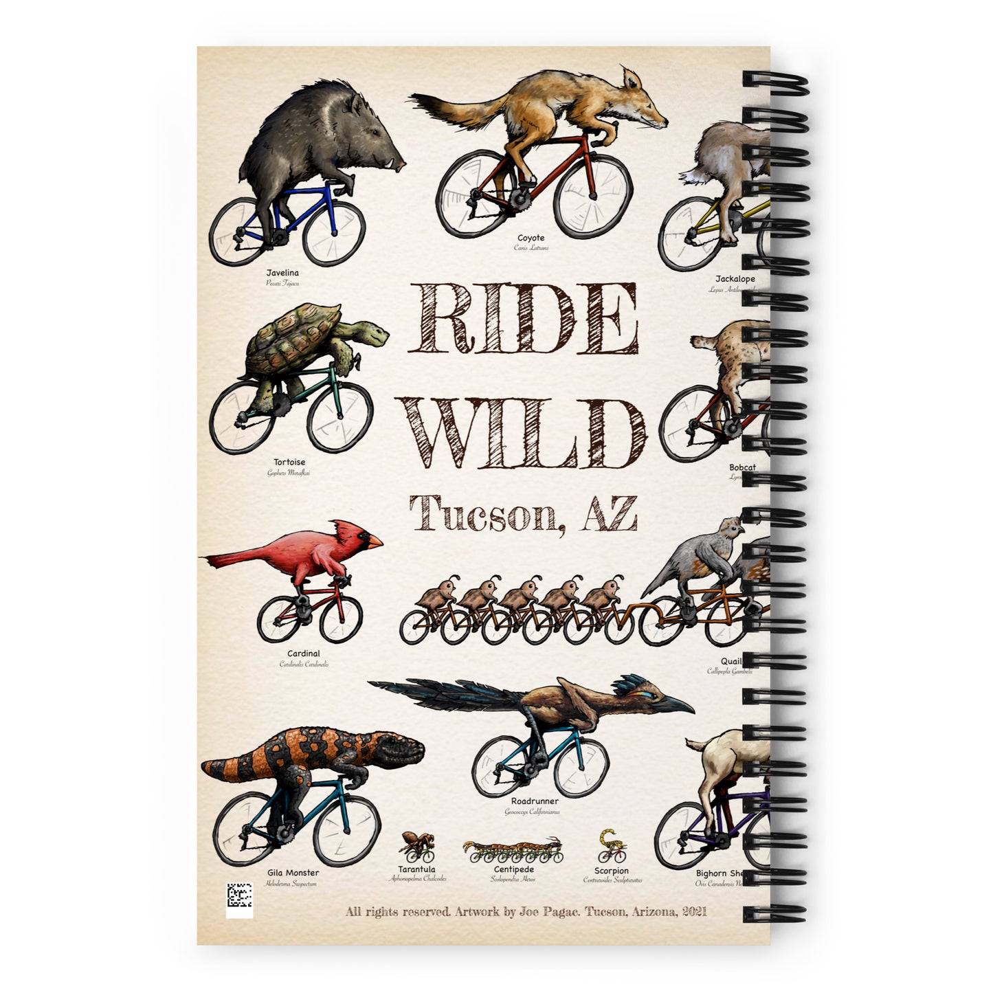 Ride Wild Mural by Joe Pagac | Spiral notebook