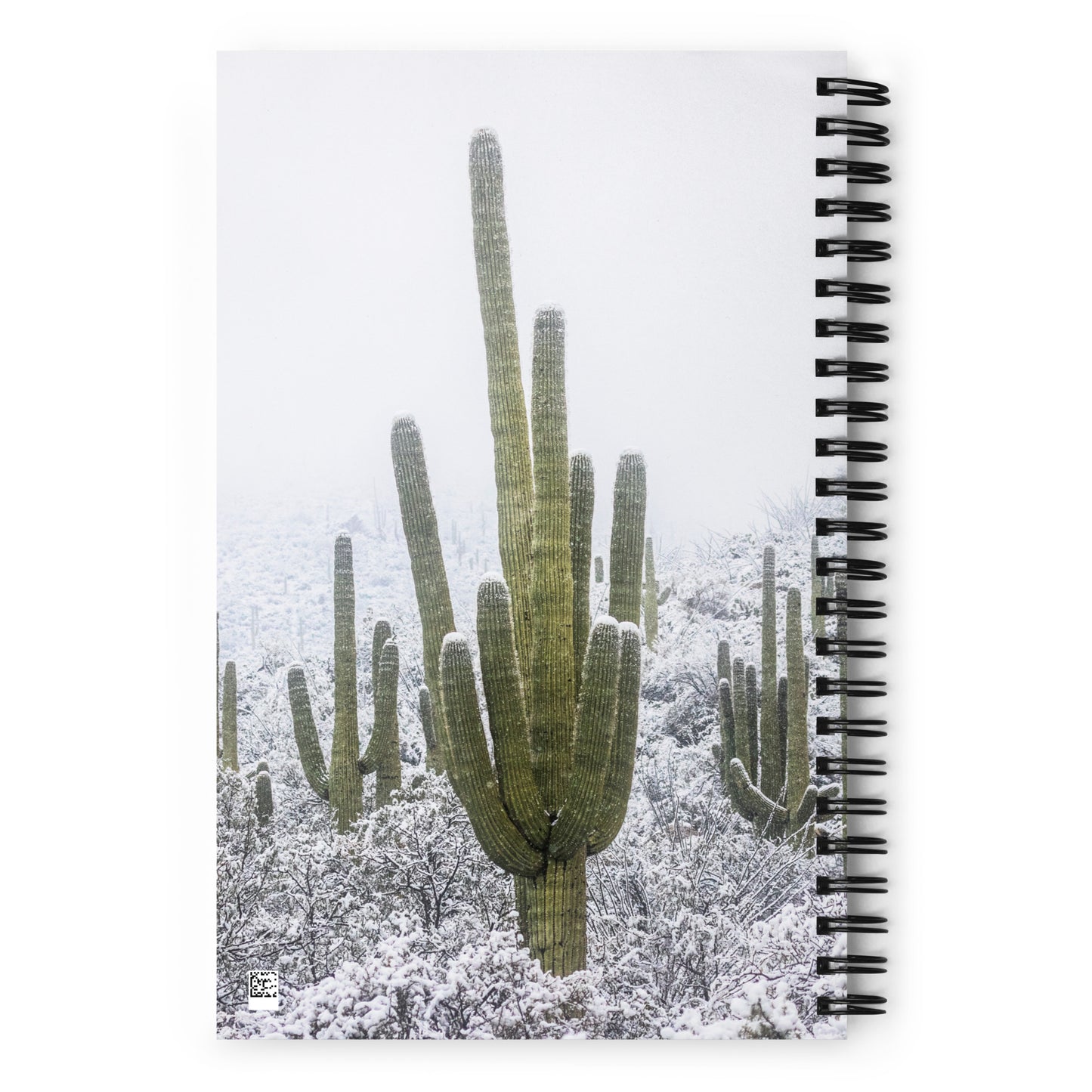 Saguaro Snowfall by Sean Parker Photography | Spiral notebook