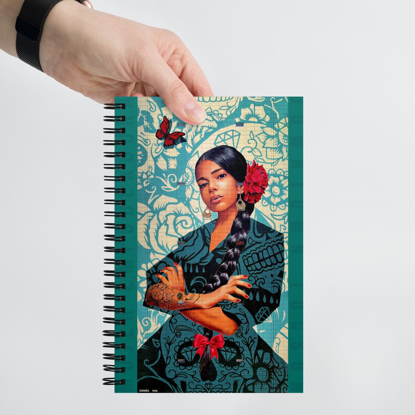 Empowered Woman Mural by Ignacio Garcia | Spiral notebook