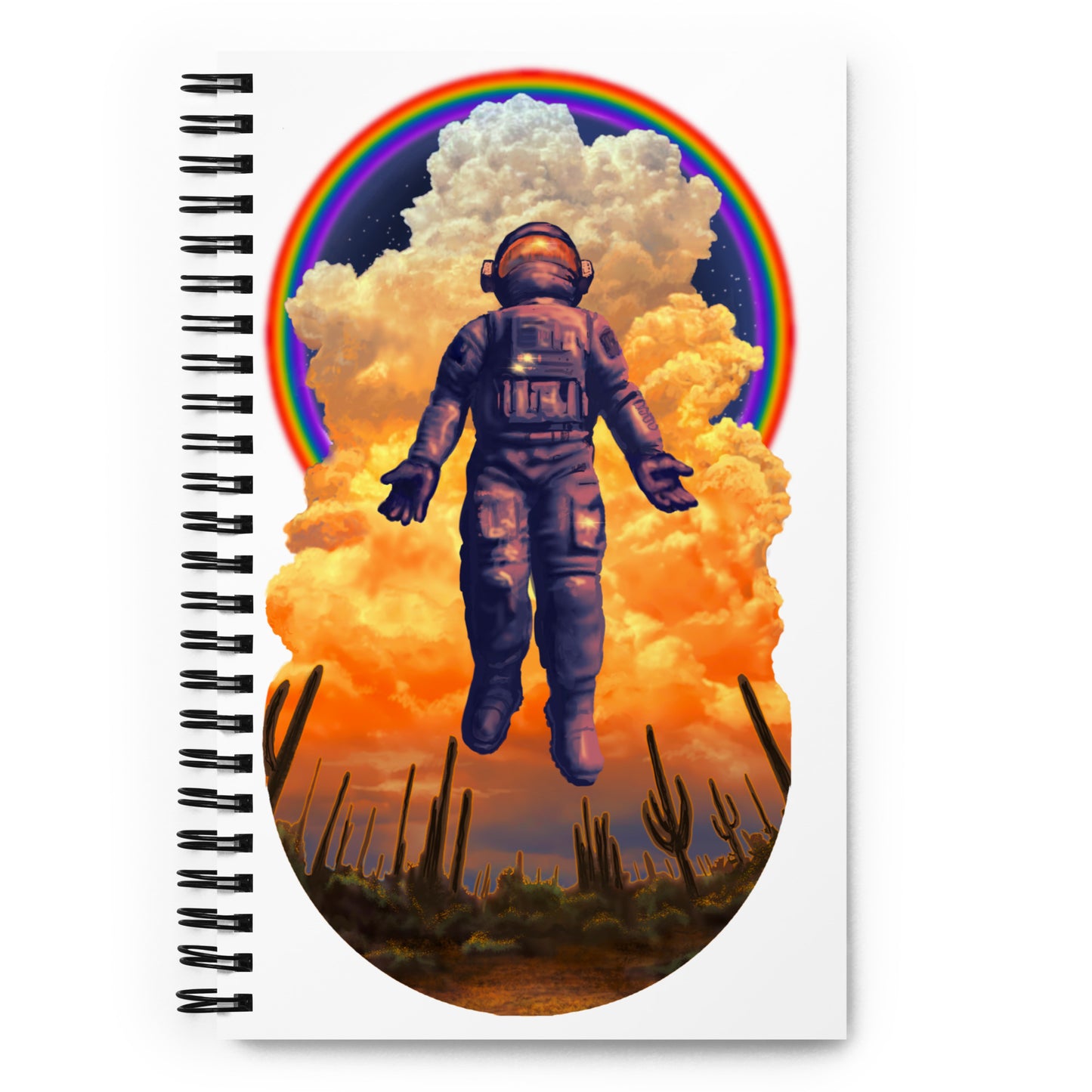 Space Man Mural by Joe Pagac | Spiral notebook