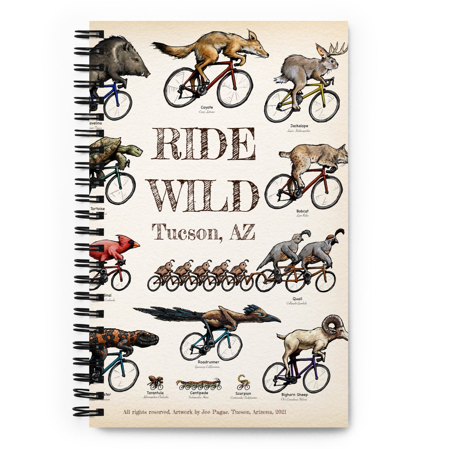 Ride Wild Mural by Joe Pagac | Spiral notebook