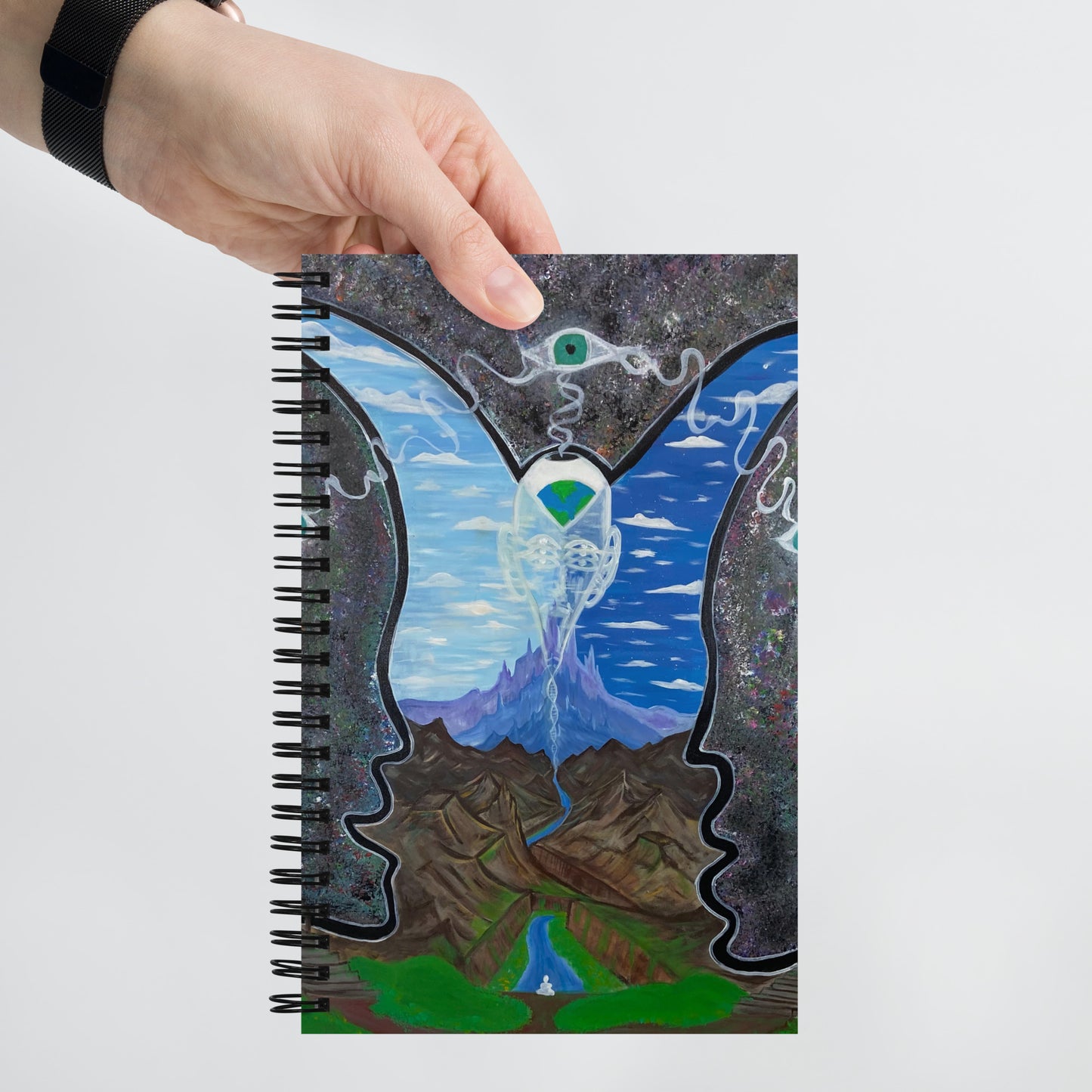 Transcending Duality by Tyler Bentley | Spiral notebook