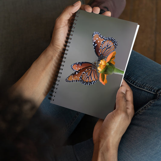 Queen Butterflies by Leslie Leathers Photography | Spiral notebook