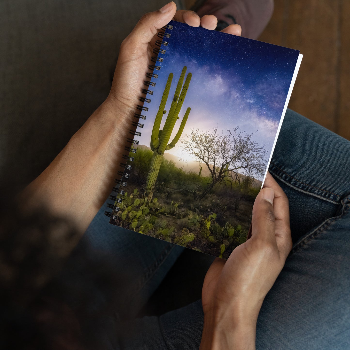 Milkyway Moonrise by Sean Parker Photography | Spiral notebook