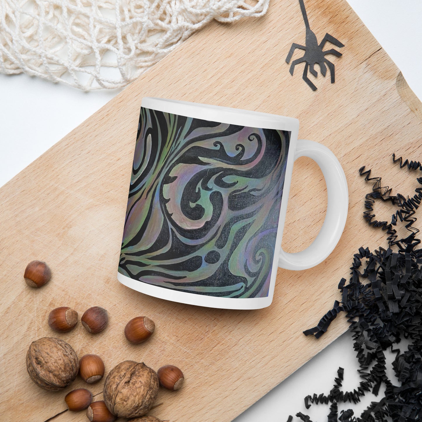 Dark Matter by Tyler Bentley | White glossy mug