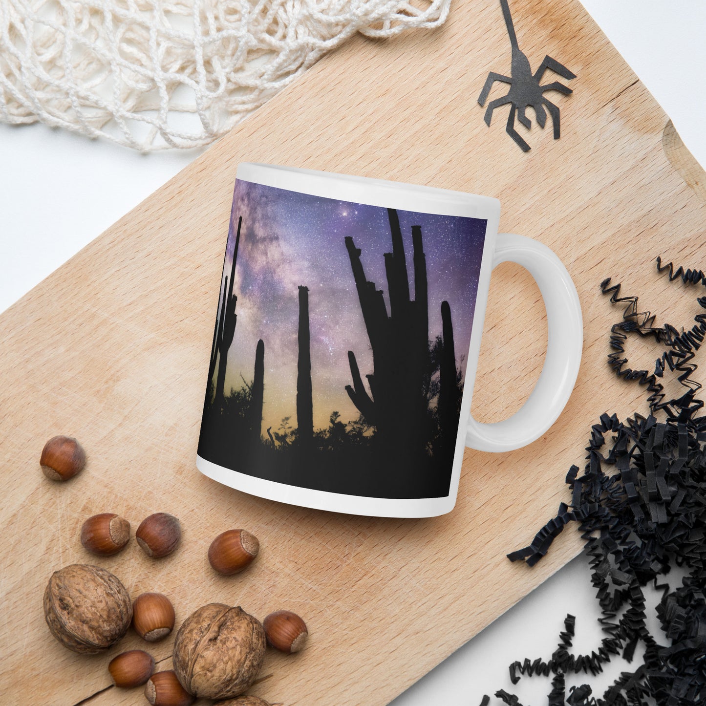 Saguaro Starlight by Sean Parker Photography | White glossy mug