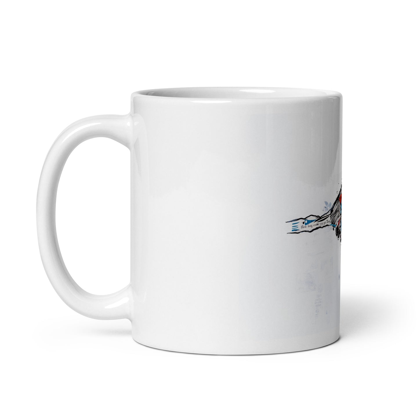 Da Vinci Bird by Amy Bumpus | White glossy mug