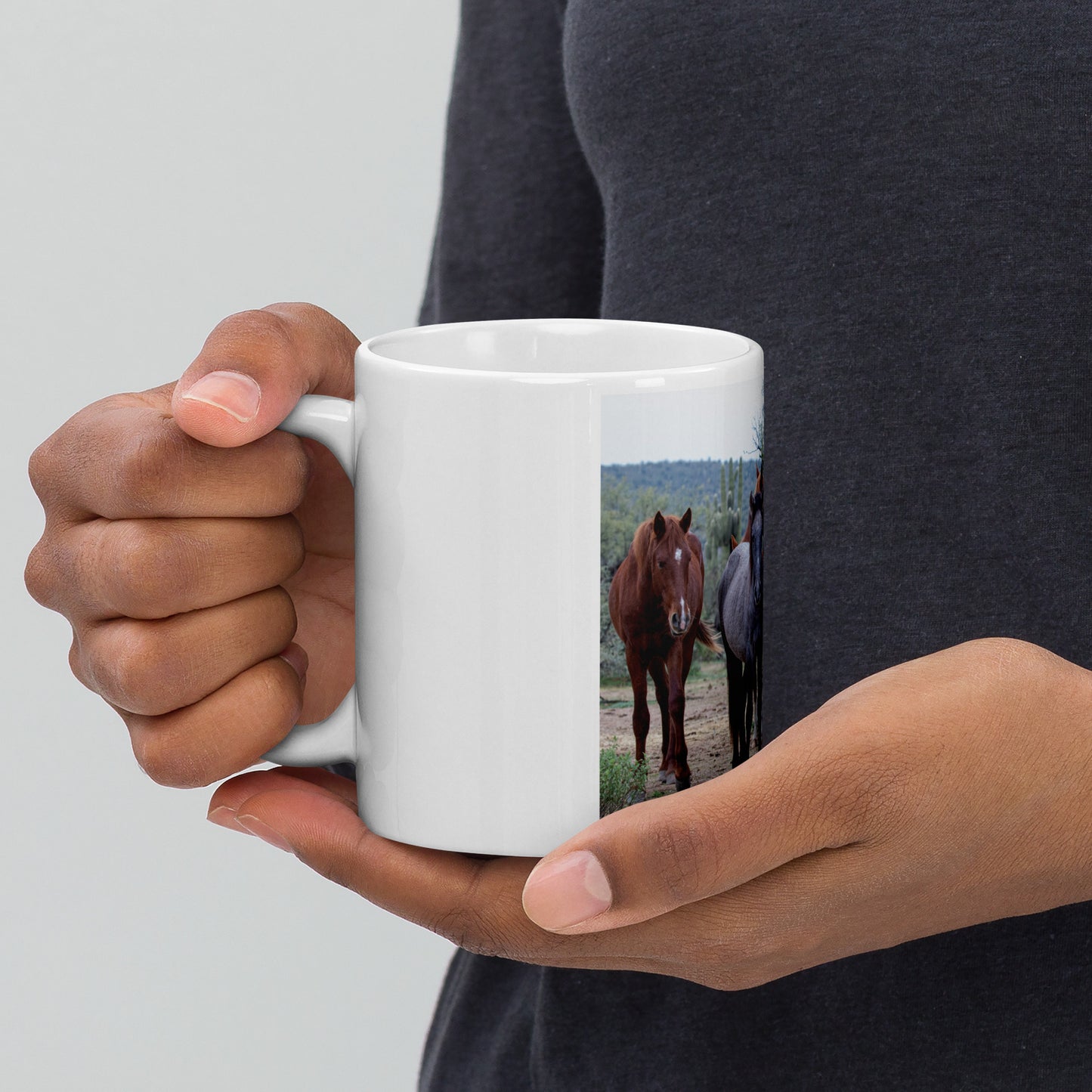 Dream Team by Leslie Leathers Photography | White glossy mug