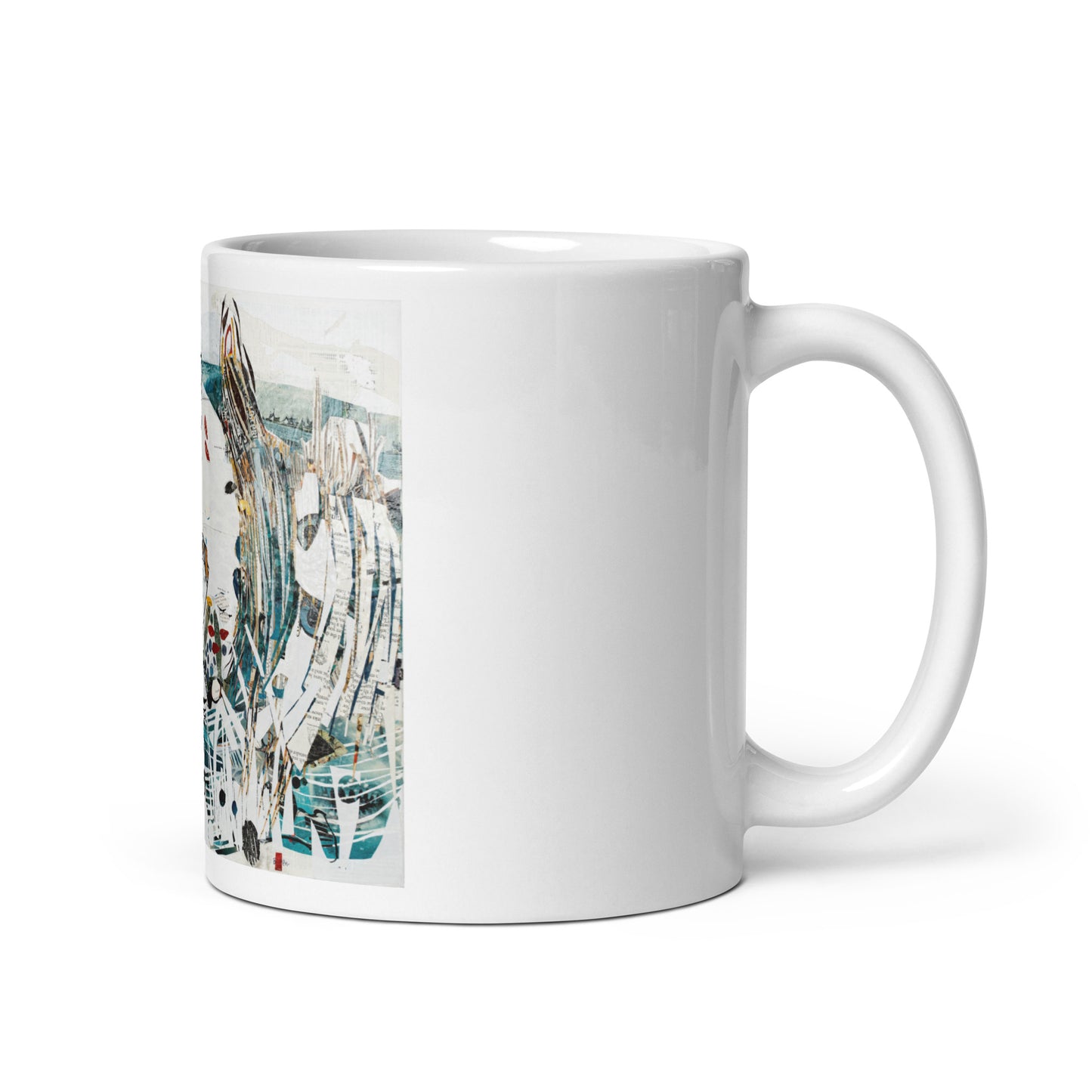 Seas Trees by Amy Bumpus | White glossy mug