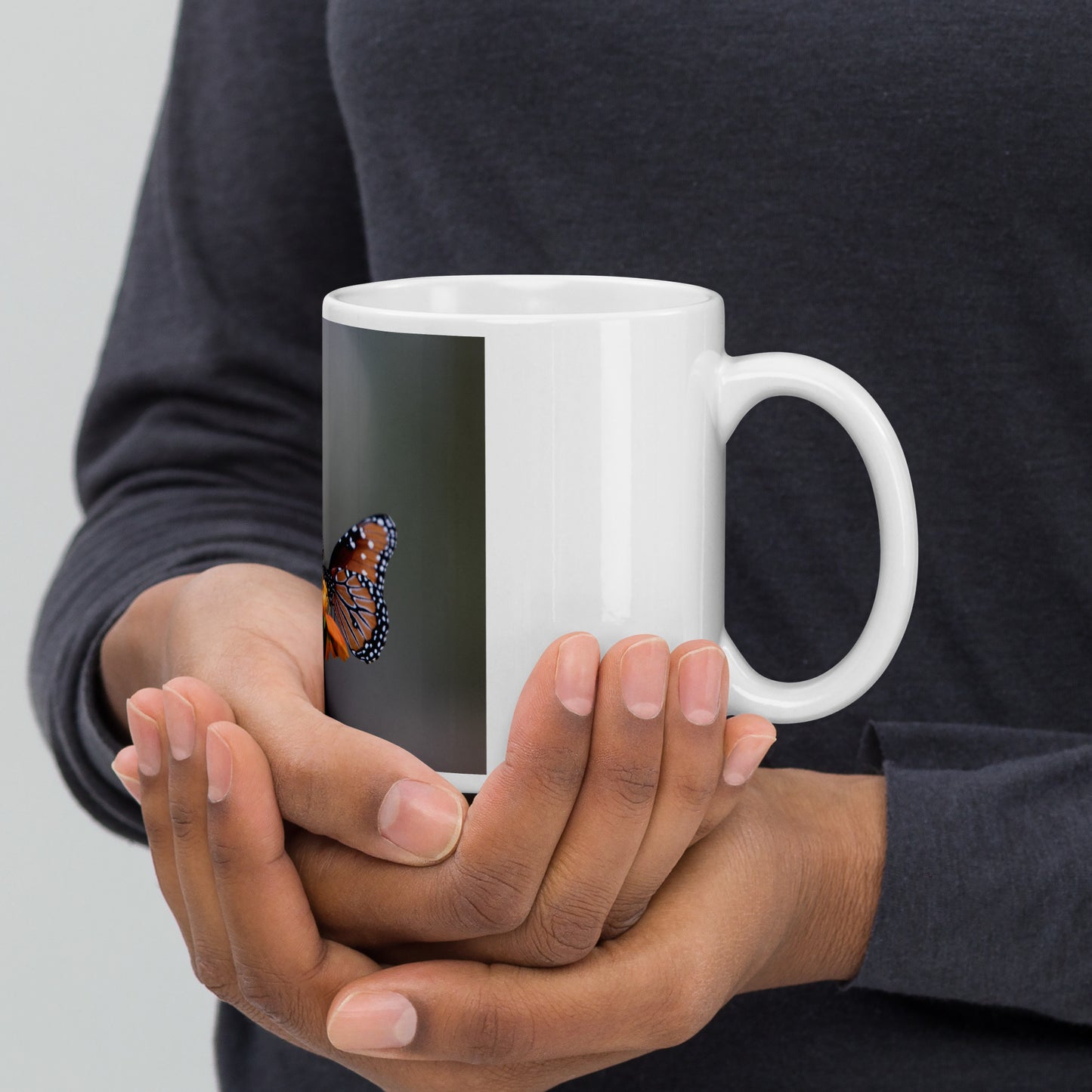 Queen Butterflies by Leslie Leathers Photography | White glossy mug