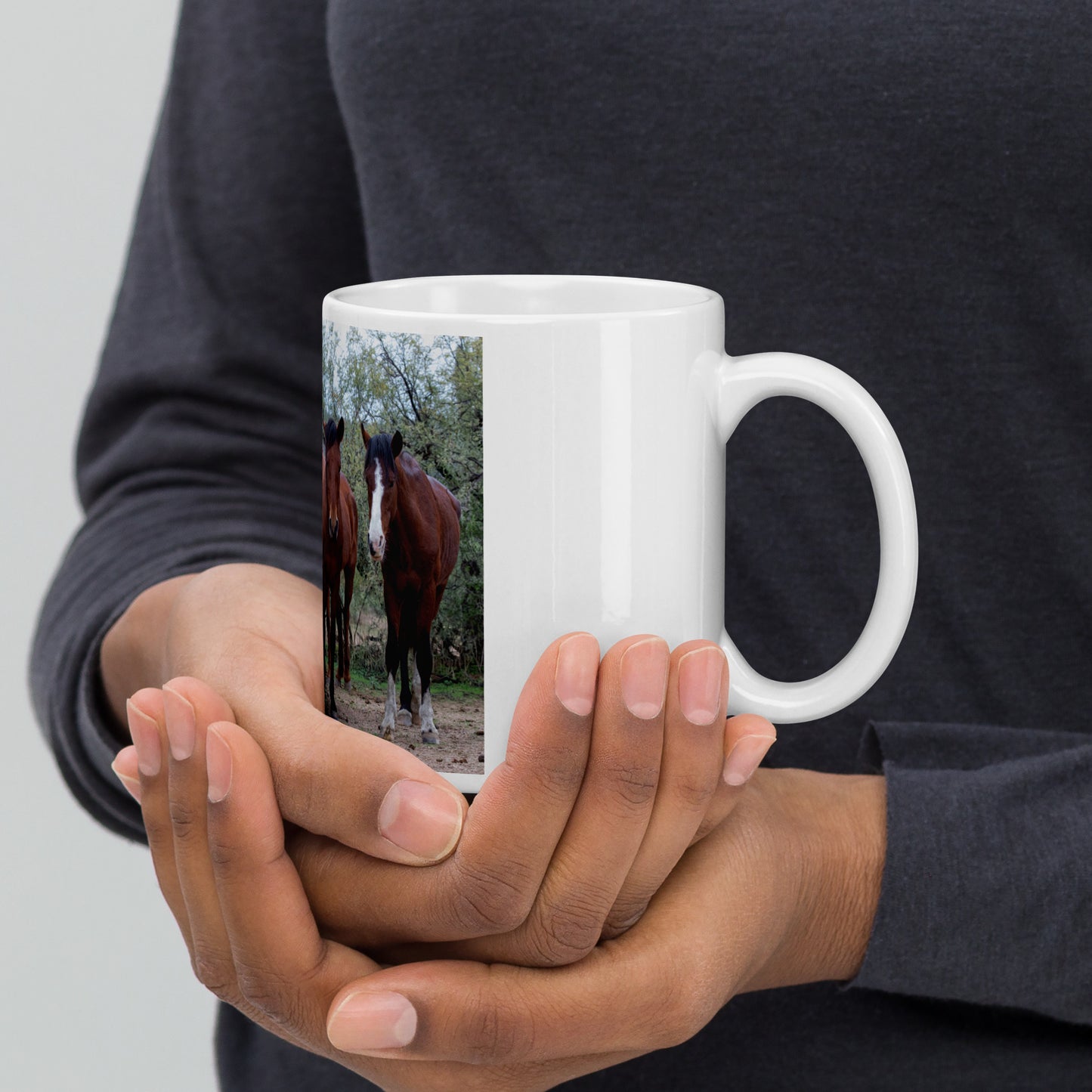 Dream Team by Leslie Leathers Photography | White glossy mug