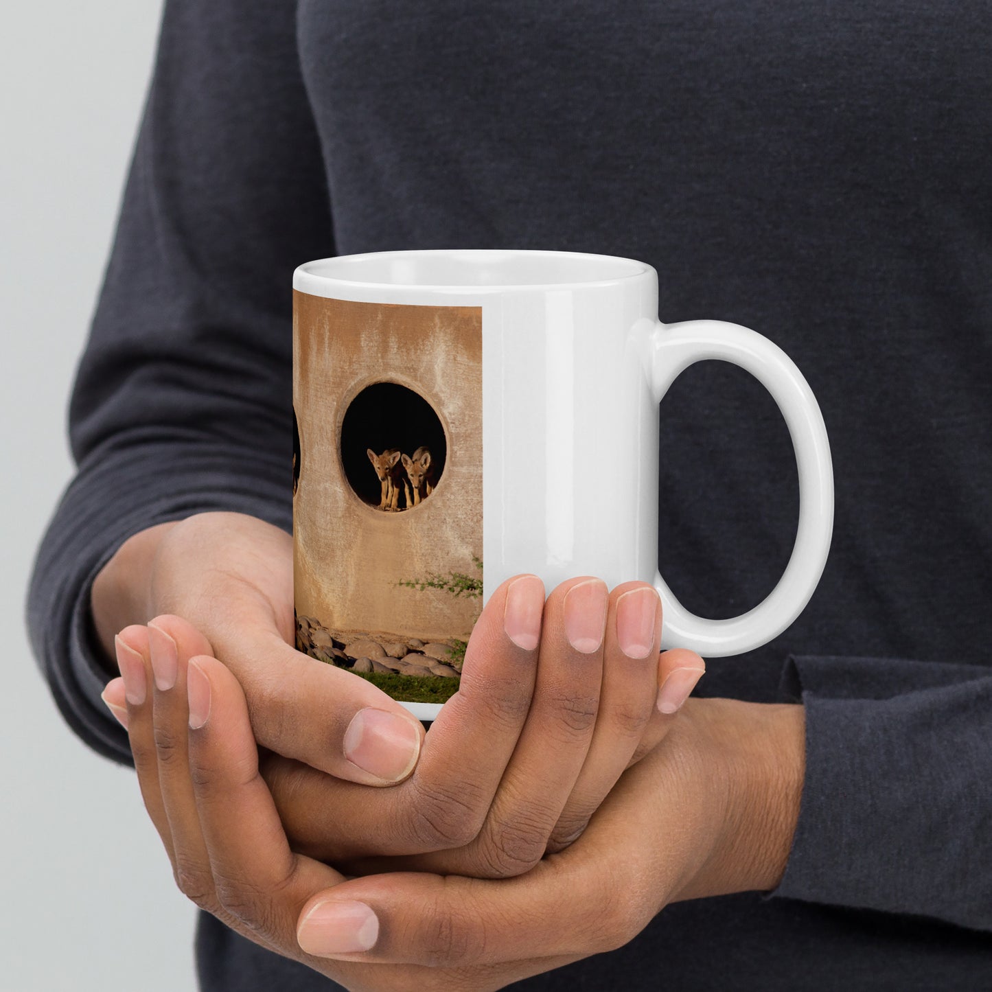 Coyote Condo by Leslie Leathers Photography | White glossy mug