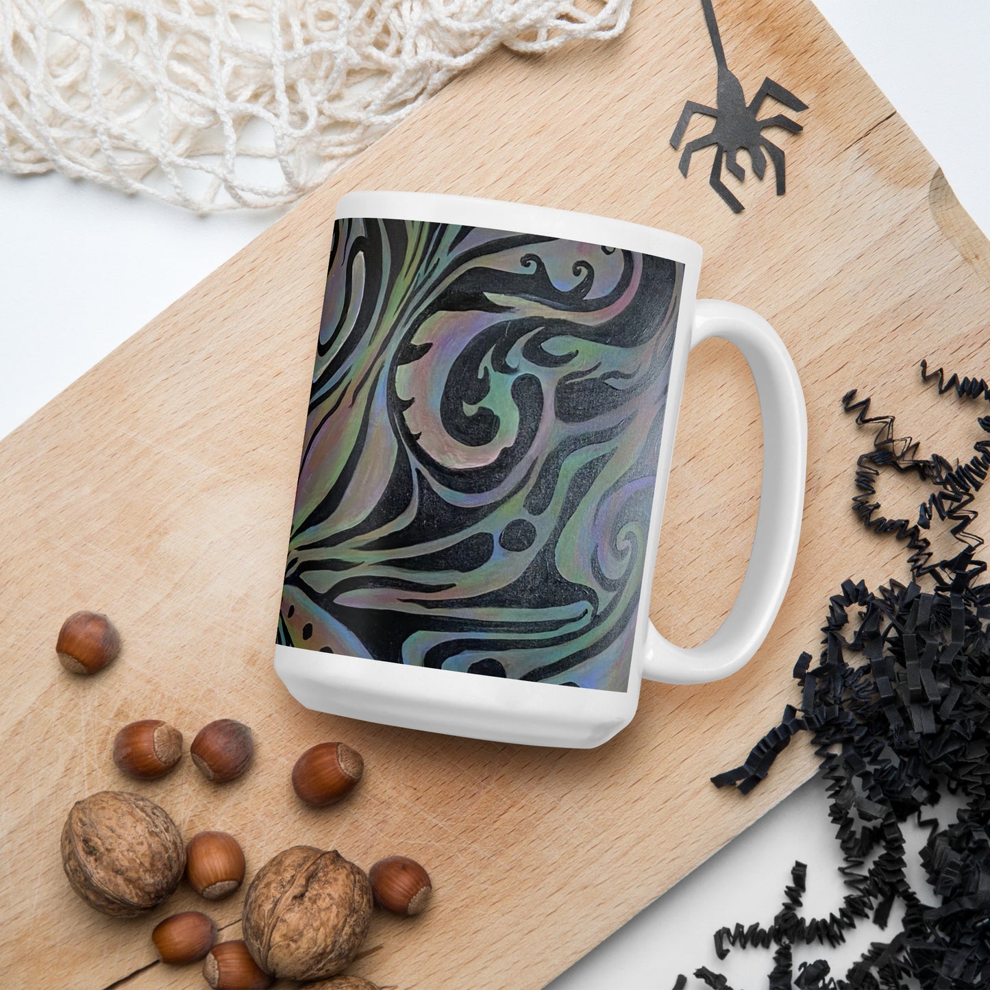 Dark Matter by Tyler Bentley | White glossy mug