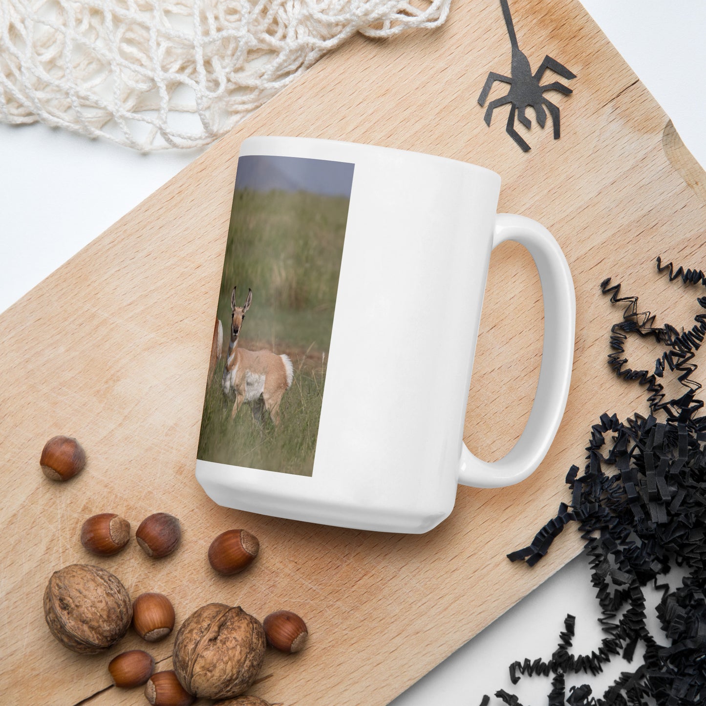 Pronghorn by Leslie Leathers Photography | White glossy mug