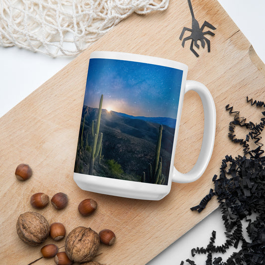 Morning Milkyway by Sean Parker Photography | White glossy mug