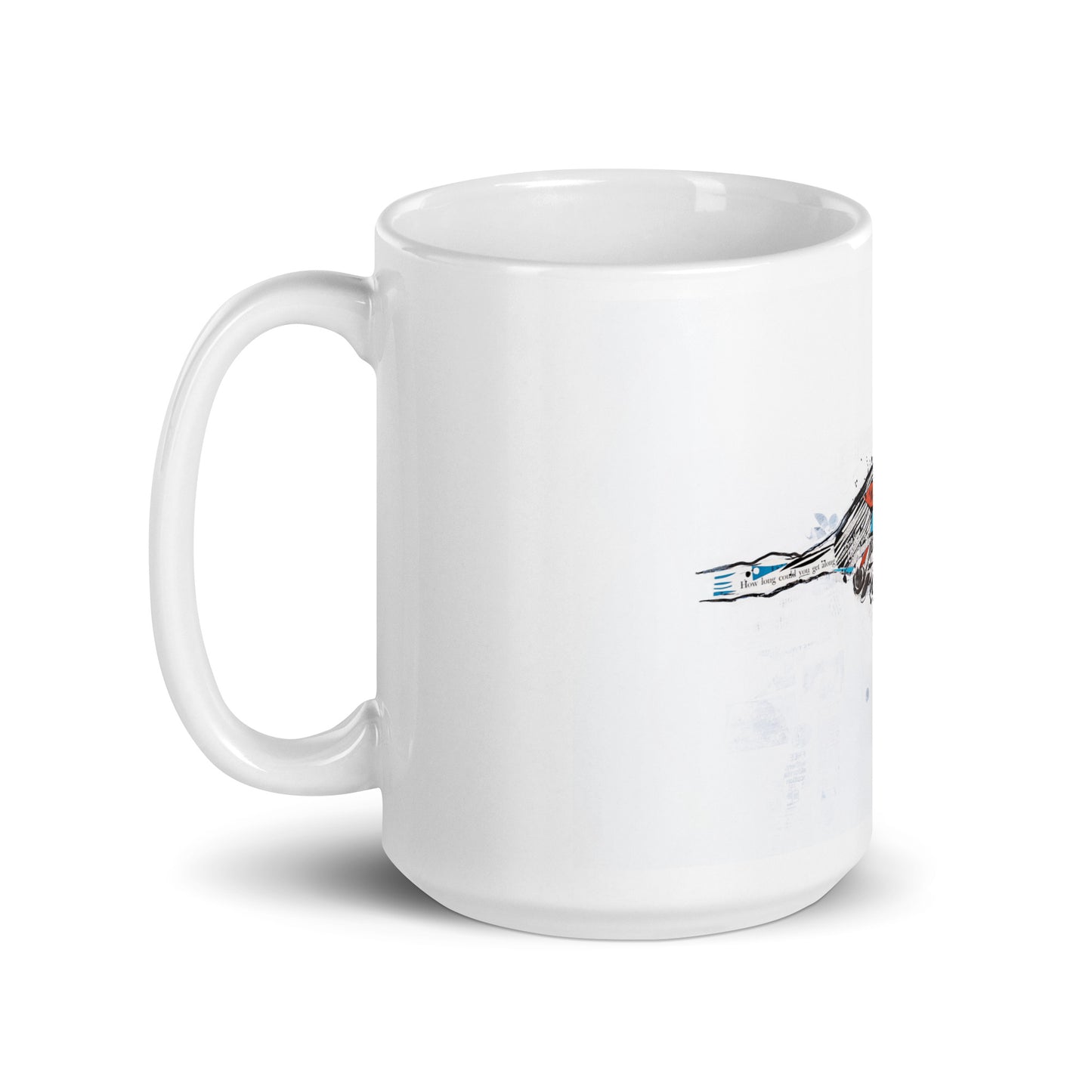 Da Vinci Bird by Amy Bumpus | White glossy mug