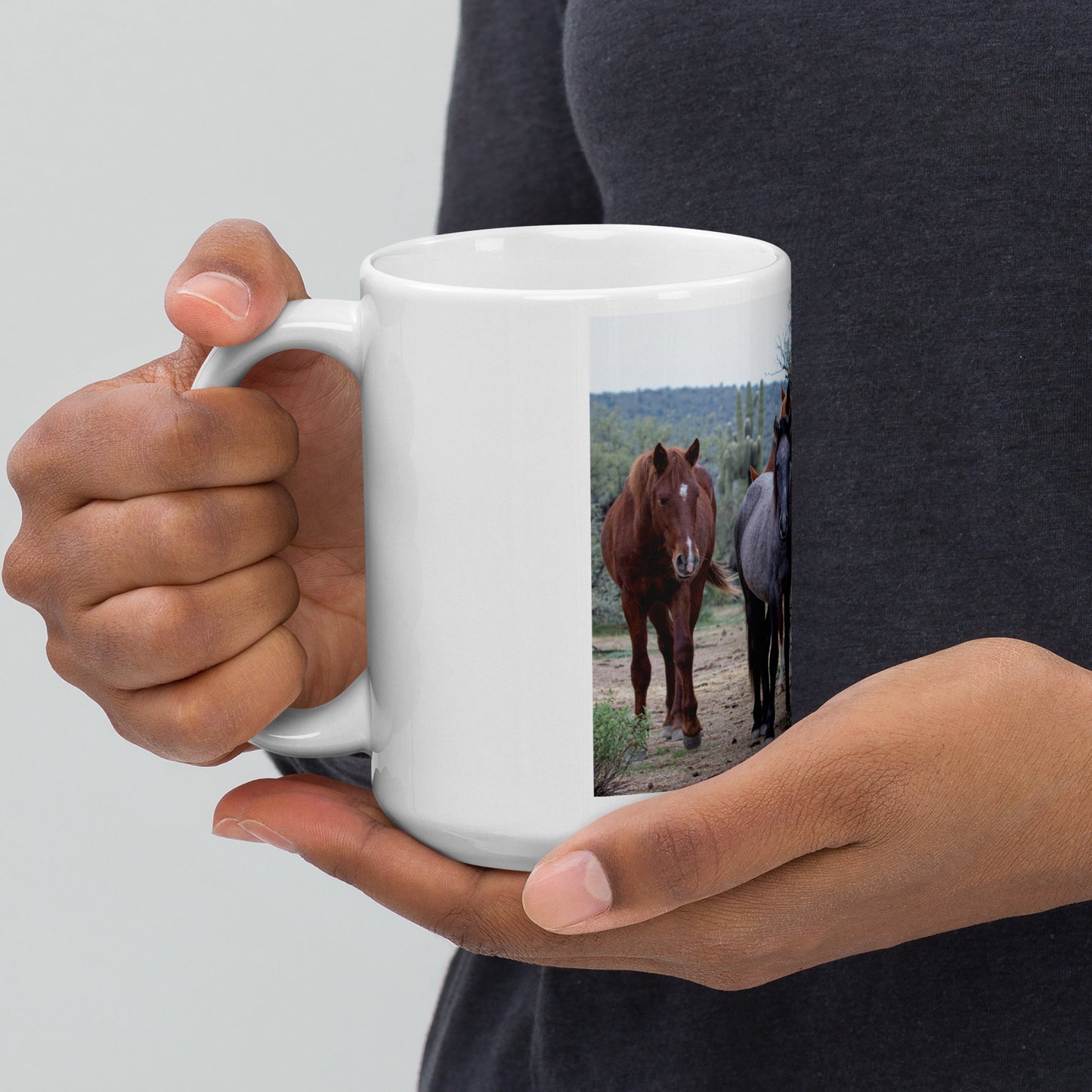 Dream Team by Leslie Leathers Photography | White glossy mug