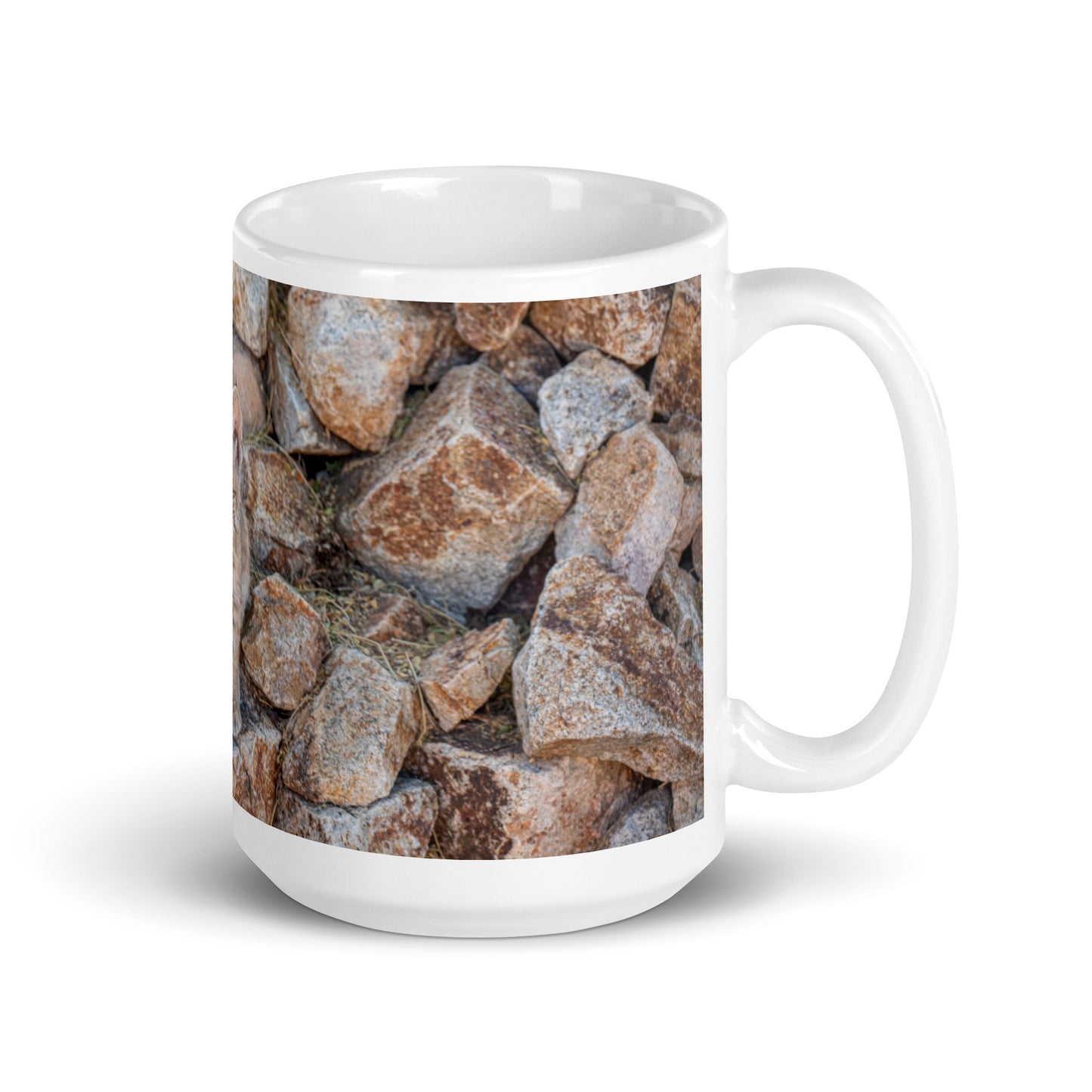 Baby Bobcat by Leslie Leathers Photography | White glossy mug