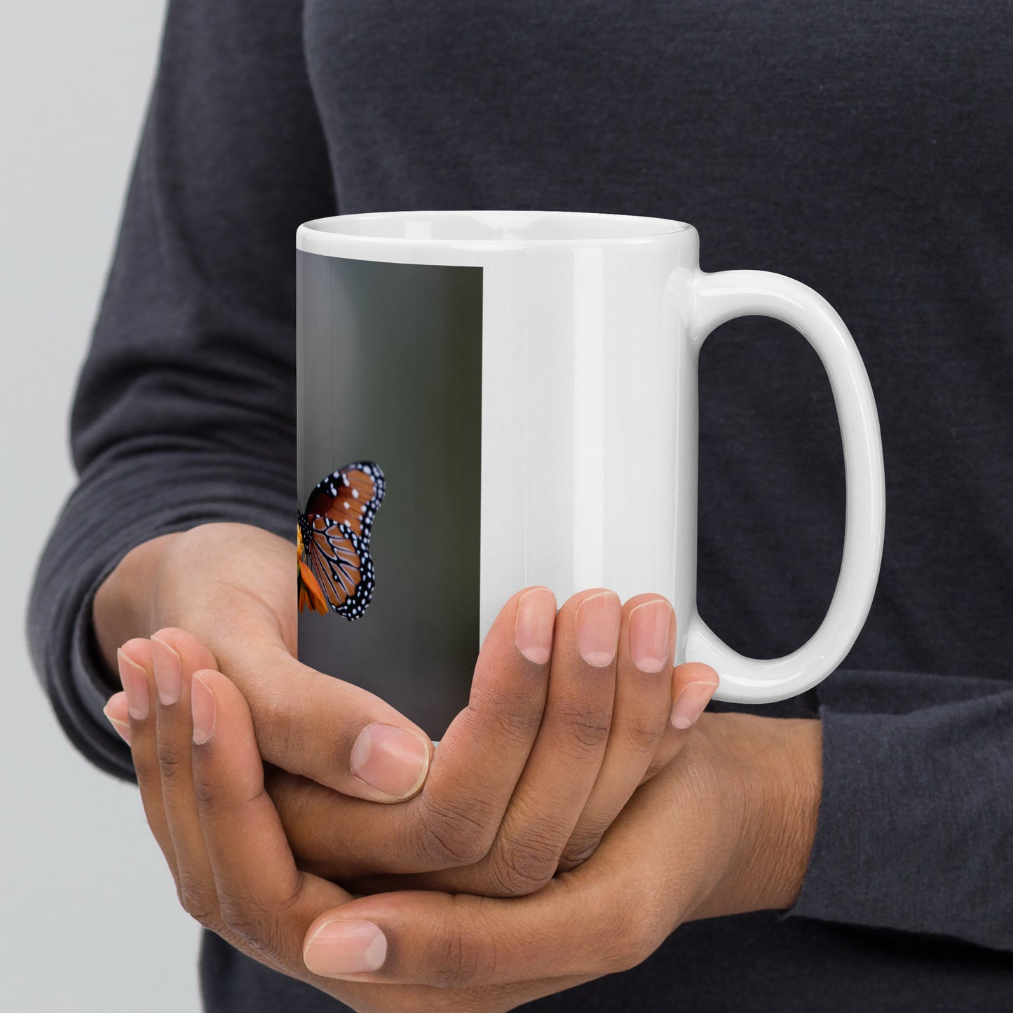 Queen Butterflies by Leslie Leathers Photography | White glossy mug