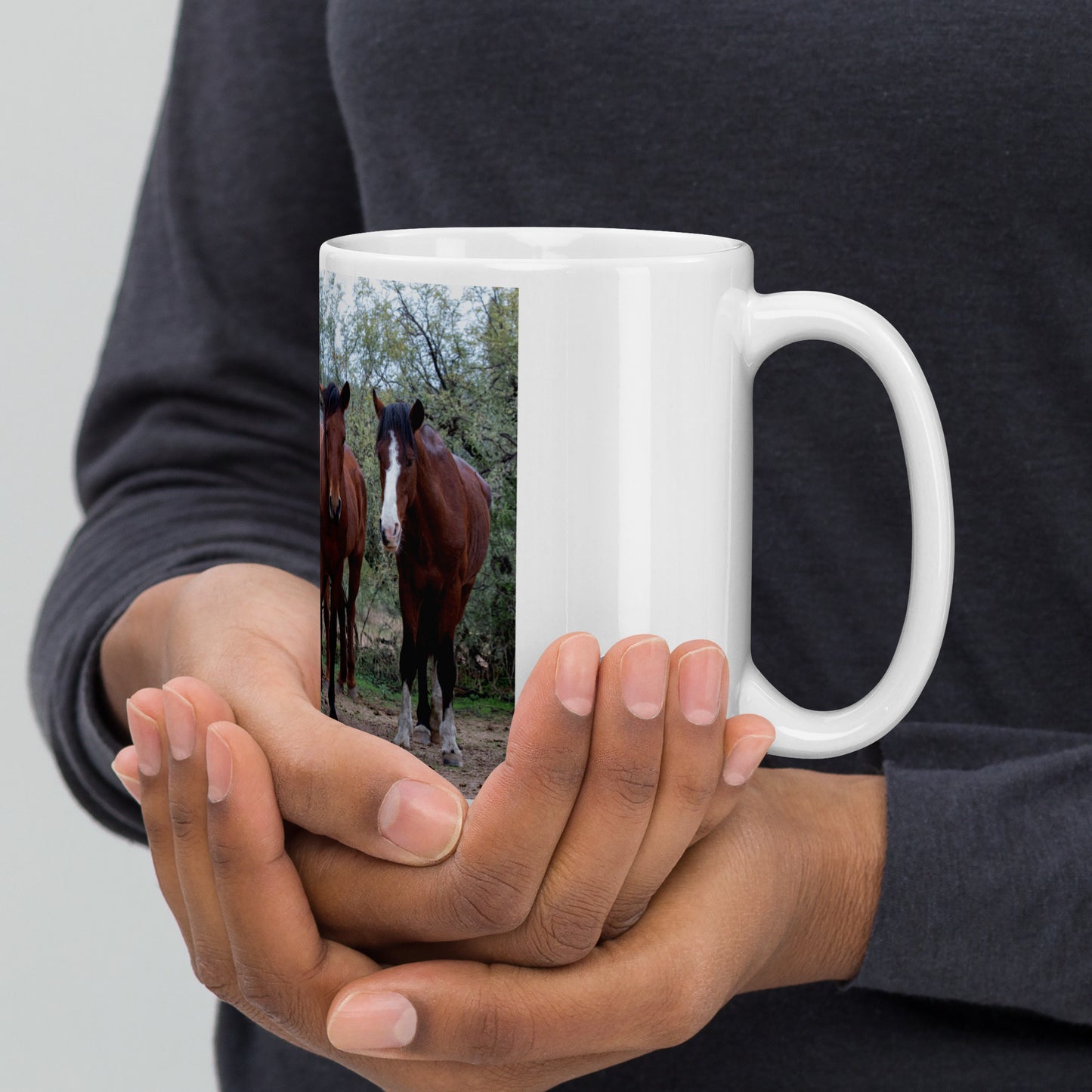 Dream Team by Leslie Leathers Photography | White glossy mug